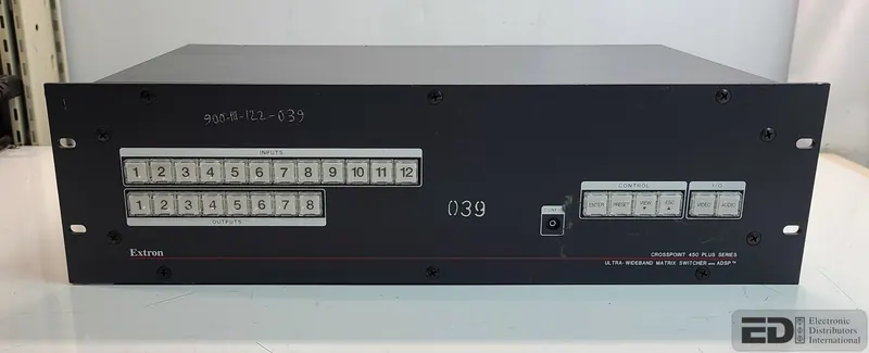 Extron CrossPoint 450 Plus 84 HVA 8x4 Ultra-Wideband Matrix Switcher. Used.