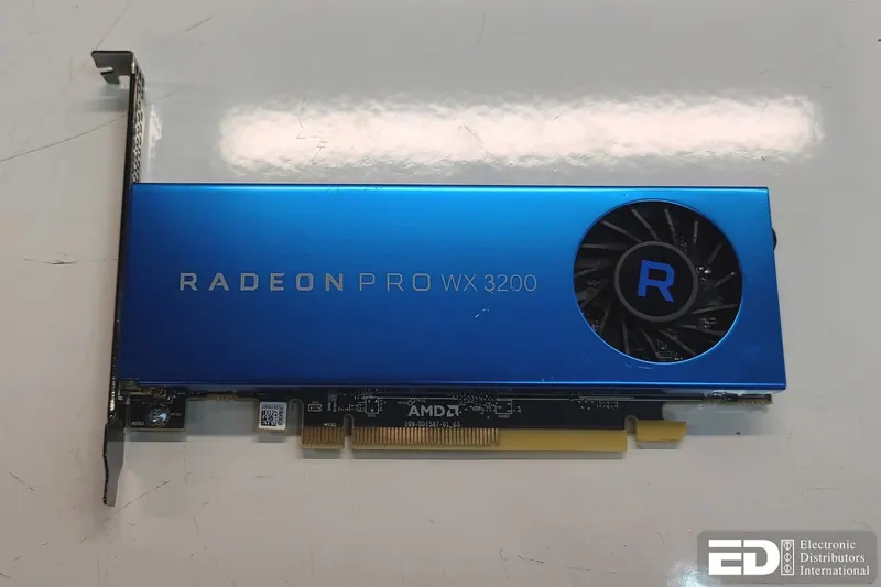 AMD Radeon Pro WX 3200 4GB GDDR5 4x Mini DP Graphics Card. Used.