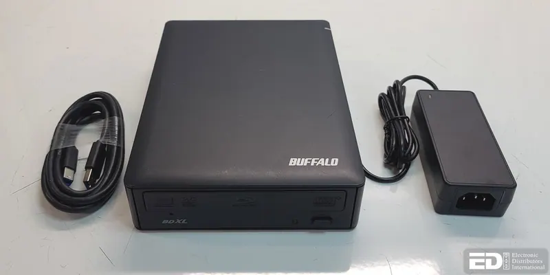 Buffalo BRXL-16U3 High Capacity 16X External BDXL Blu-Ray Burner. Used.