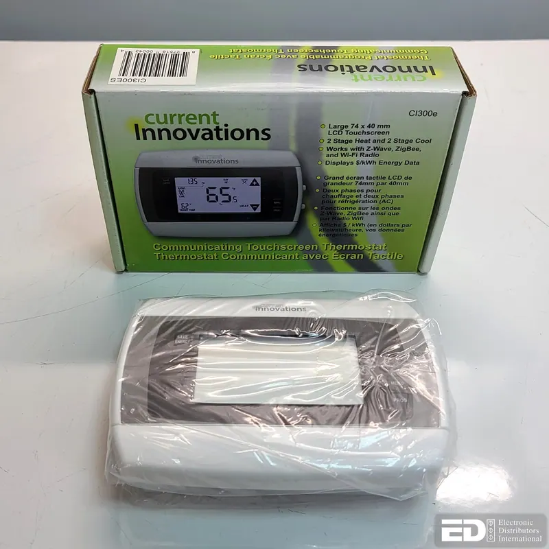 Current Innovations CI300e Communicating Touchscreen Thermostat. Open box.