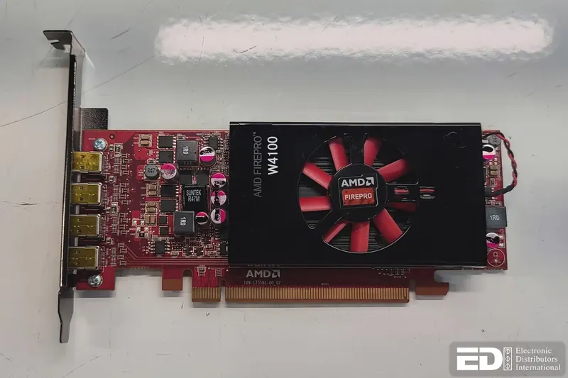AMD FirePro W4100 2GB GDDR5 4x Mini DP Graphics Card. Used.